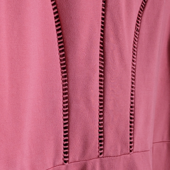 Adelyn Rae 2X Pink Coral Fit & Flare Summer Dress Plus Size - Picture 6 of 14